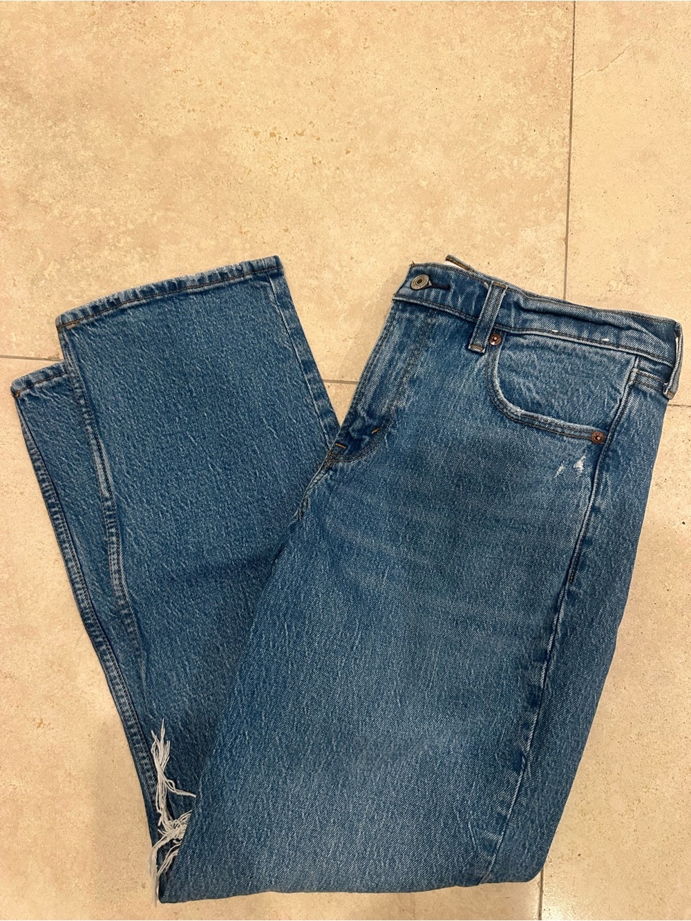 Abercrombie & Fitch 90s Straight Mid Rise